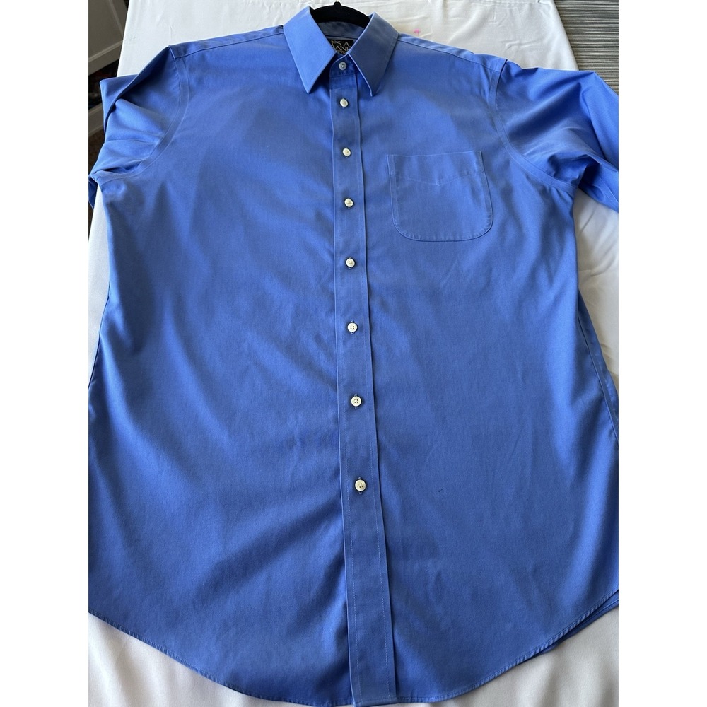 Men's Joseph A Bank Long Sleeve Size 16 Sleeves 34 blue Travelers collection